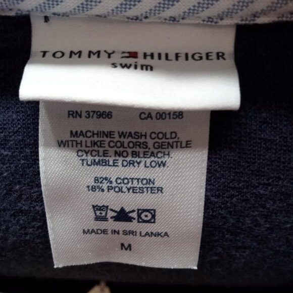Tommy Hilfiger Swim Cover-up Terry Cloth Material - Picture 2 of 7